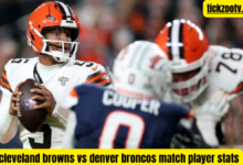 cleveland browns vs denver broncos match player stats