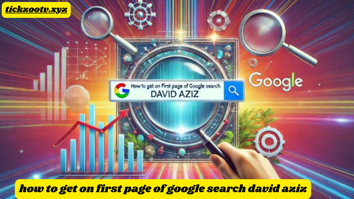 how to get on first page of google search david aziz